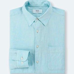 Uniqlo Men’s Linen Long Sleeve Button-up Shirt